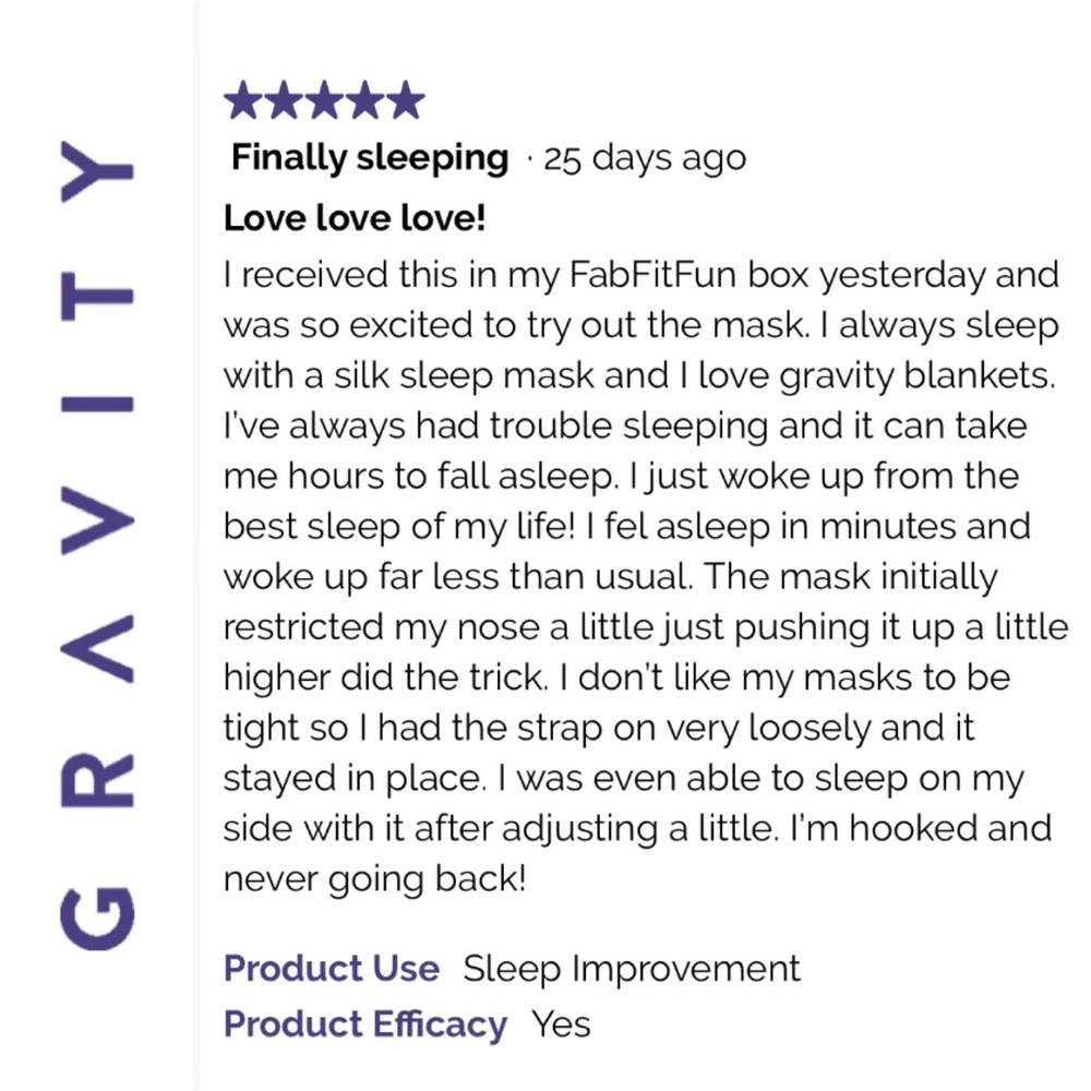 🆕😴 Weighted Sleep Mask - Picture 5 of 7